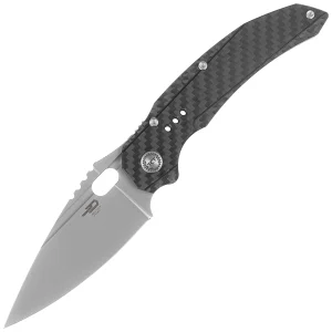 Nóż składany Bestech Exploit Grey Titanium/Carbon Fiber, Stonewashed CPM S35VN by Todd Knife and Tool (BT2005F)-1