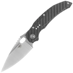 Nóż składany Bestech Exploit Grey Titanium/Carbon Fiber, Satin CPM S35VN by Todd Knife and Tool (BT2005E)-1