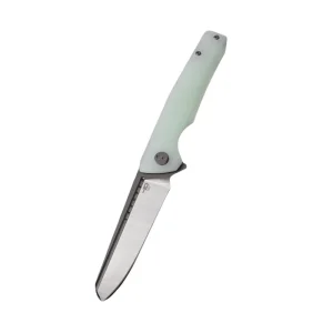 Nóż składany Bestech Slyther Transparent G10, Grey Titanized/Satin 14C28N (BG51B-2)
