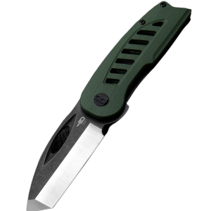 Nóż składany Bestech Explorer Green G10, Satin/Black D2 (BG37B)-1