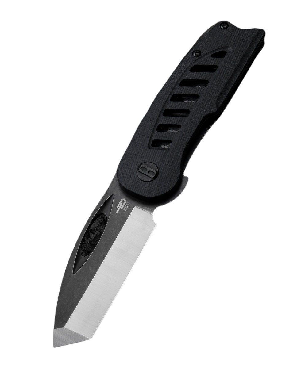Nóż składany Bestech Explorer Black G10, Satin/Black D2 (BG37A)-1