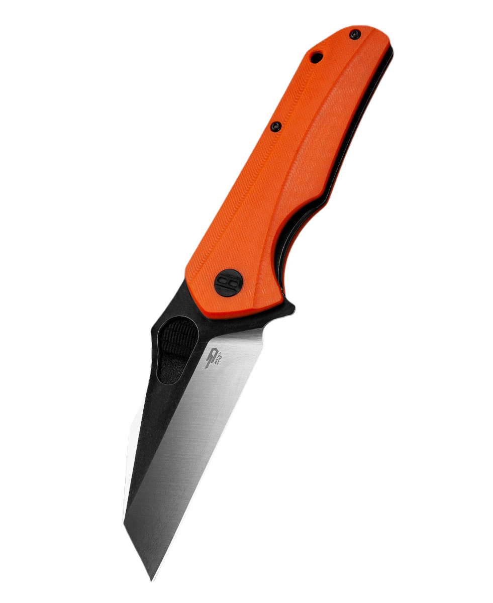 Nóż składany Bestech Operator Orange G10, Satin/Black D2 (BG36D)-1