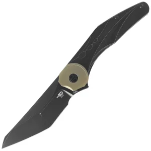 Nóż składany Bestech Excentric Black Titanium, Black Stonewashed M390 by Kombou and TNT Knives (BT2412B)-1