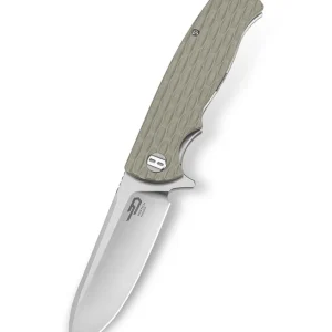 Nóż składany Bestech Grampus Beige G10, Stonewashed/Satin D2 (BG02C)-2