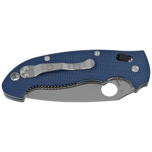 Nóż składany Spyderco Manix 2 XL Cobalt Blue, Satin CPM SPY27 by Eric Glesser (C95GPCBL2)-2