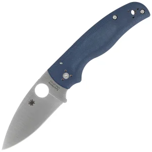 Nóż składany Spyderco Shaman Cobalt Blue G10, Satin CPM SPY27 by Sal Glesser (C229GPCBL)-1