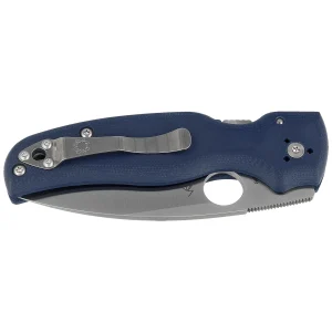 Nóż składany Spyderco Shaman Cobalt Blue G10, Satin CPM SPY27 by Sal Glesser (C229GPCBL)-2
