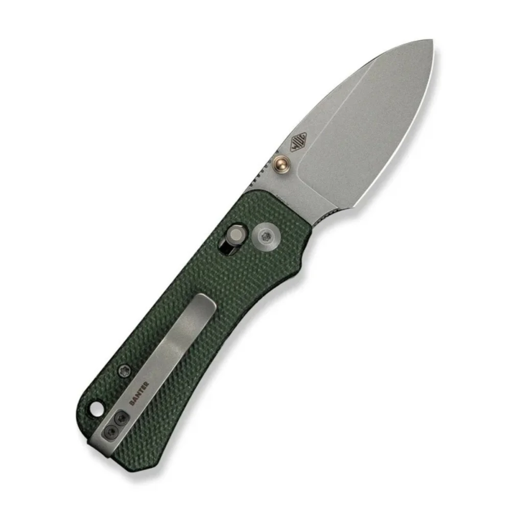 Nóż składany Civivi Baby Banter 2 Green Canvas Micarta, Gray Stonewashed Nitro-V by Ben Petersen (C23074-3) 4 Nóż składany Civivi Baby Banter 2 Green Canvas Micarta, Gray Stonewashed Nitro-V by Ben Petersen (C23074-3)