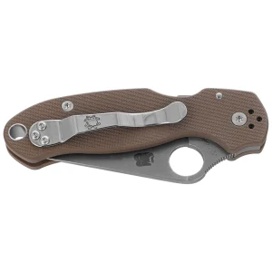 Nóż składany Spyderco Para 3 Sprint Run Brown G10, Satin CPM 15V by Sal i Eric Glesser (C223GPBN15V)-2