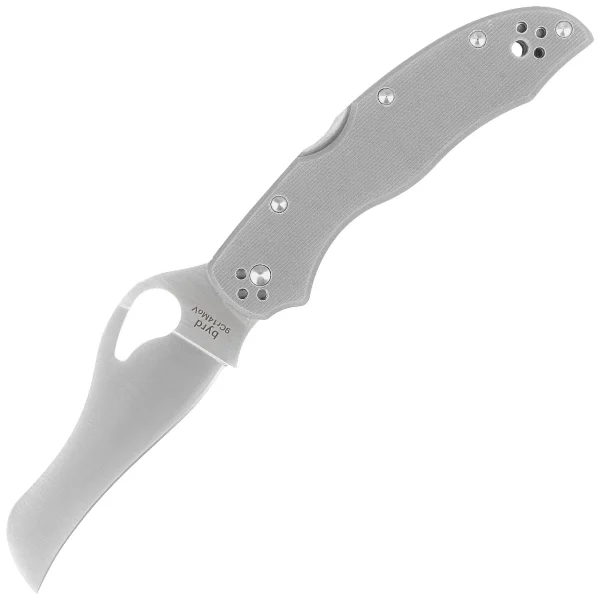 Nóż składany Spyderco Byrd Gooney Gray G10, Satin 9Cr14MoV by Sal Glesser (BY24GPGY)-1