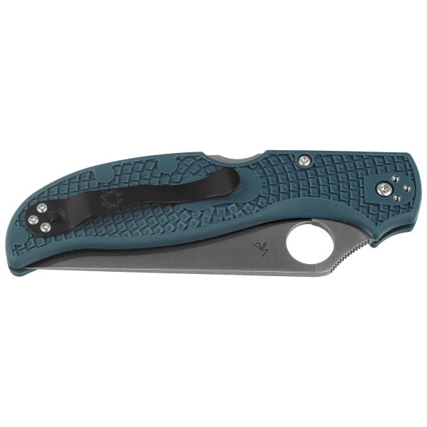 Nóż składany Spyderco Stretch 2 XL Lightweight Blue FRN, Satin K390 by Sal Glesser (C258FPK390)-2