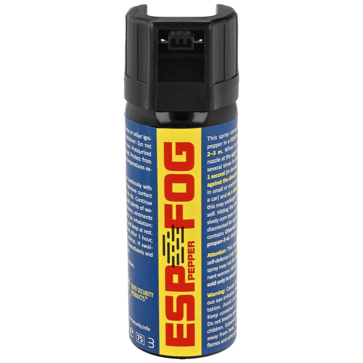 ESP Pepper Fog 50 ml to skuteczny gaz pieprzowy w chmurze do samoobrony. Zawiera 10% OC, działa na napastników i agresywne zwierzęta. Szeroki strumień ułatwia użycie. Skuteczność do 30 min. - LifeGun.pl Gaz pieprzowy ESP Pepper Fog 50 ml - stożek-1
