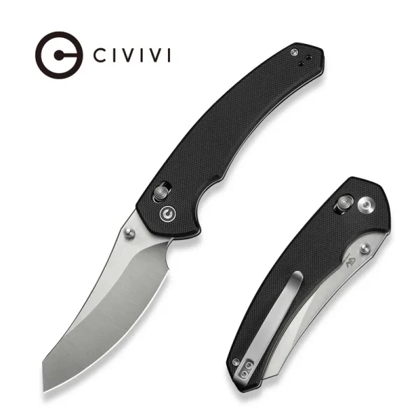 Nóż składany Civivi Sixgill Black G10, Satin Nitro-V by Gavko Knives (C24050-1)-1