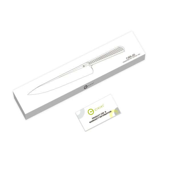 Nóż kuchenny Civivi Cibus Chef Knife Orange G10, Satin 14C28N by Ostap Hel (C23048-3)-5