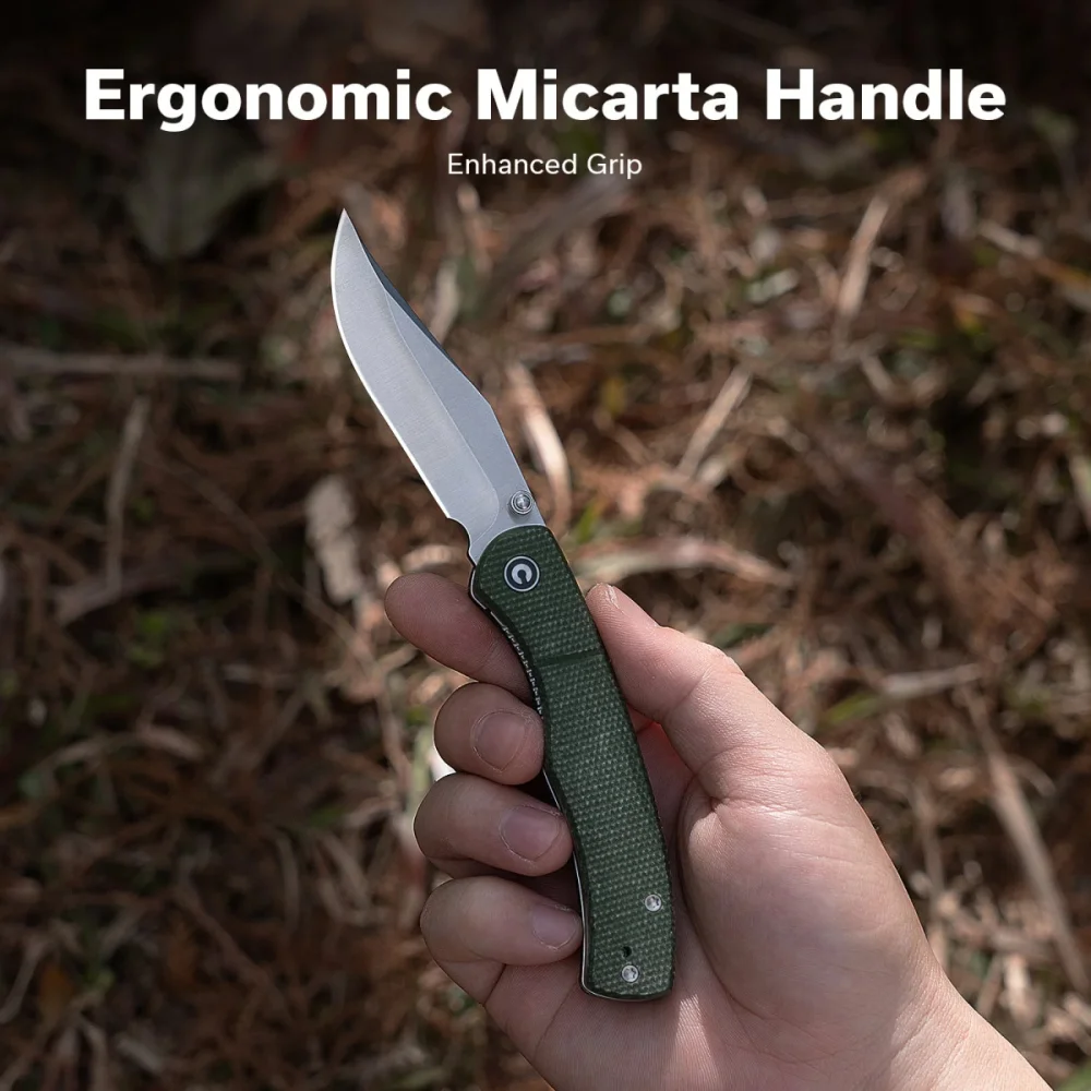 Nóż składany Civivi Clingman Green Canvas Micarta, Satin Nitro-V by Taylor Martin Best Damn EDC (C23065-4) 12 Nóż składany Civivi Clingman Green Canvas Micarta, Satin Nitro-V by Taylor Martin Best Damn EDC (C23065-4)