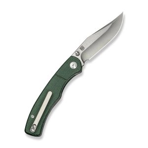 Nóż składany Civivi Clingman Green Canvas Micarta, Satin Nitro-V by Taylor Martin Best Damn EDC (C23065-4)-2