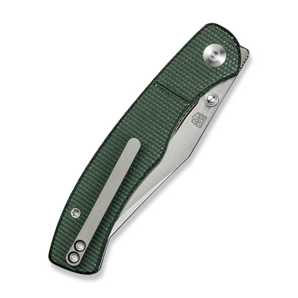 Nóż składany Civivi Clingman Green Canvas Micarta, Satin Nitro-V by Taylor Martin Best Damn EDC (C23065-4) 6 Nóż składany Civivi Clingman Green Canvas Micarta, Satin Nitro-V by Taylor Martin Best Damn EDC (C23065-4)