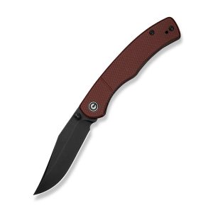 Nóż składany Civivi Clingman Burgundy G10, Black Stonewashed Nitro-V by Taylor Martin Best Damn EDC (C23065-2)-1