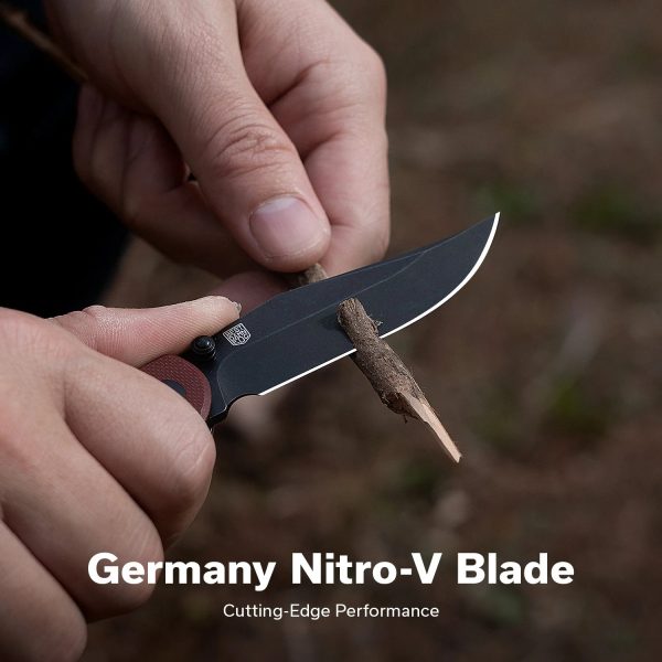 Nóż składany Civivi Clingman Burgundy G10, Black Stonewashed Nitro-V by Taylor Martin Best Damn EDC (C23065-2)-11