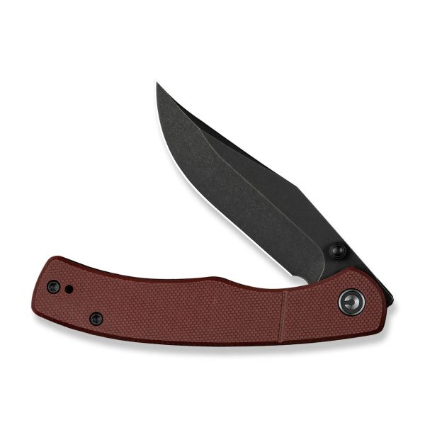 Nóż składany Civivi Clingman Burgundy G10, Black Stonewashed Nitro-V by Taylor Martin Best Damn EDC (C23065-2)-4