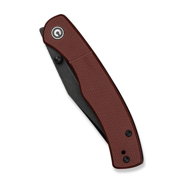 Nóż składany Civivi Clingman Burgundy G10, Black Stonewashed Nitro-V by Taylor Martin Best Damn EDC (C23065-2)-5