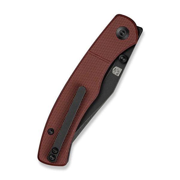 Nóż składany Civivi Clingman Burgundy G10, Black Stonewashed Nitro-V by Taylor Martin Best Damn EDC (C23065-2)-6