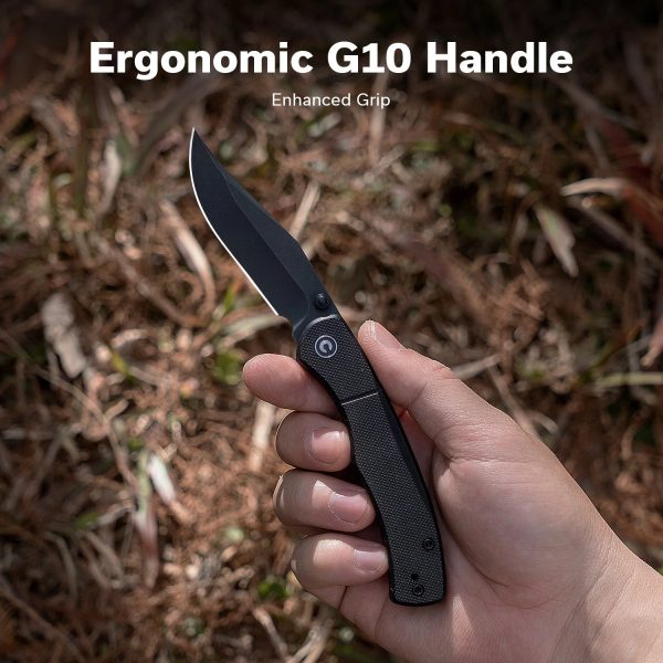 Nóż składany Civivi Clingman Black G10, Black Stonewashed Nitro-V by Taylor Martin Best Damn EDC (C23065-1)-12