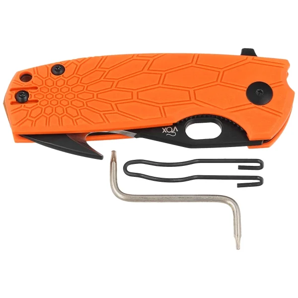 Nóż składany Fox Core Hunter Orange FRN, Black Idroglider Becut by Jesper Voxnæs (FX-624 OR)-3
