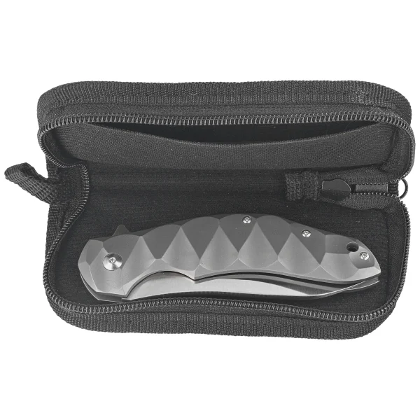 Nóż składany Fox Flipper Gray Titanium, Satin N690Co by Jens Ansø (FX-302)-3
