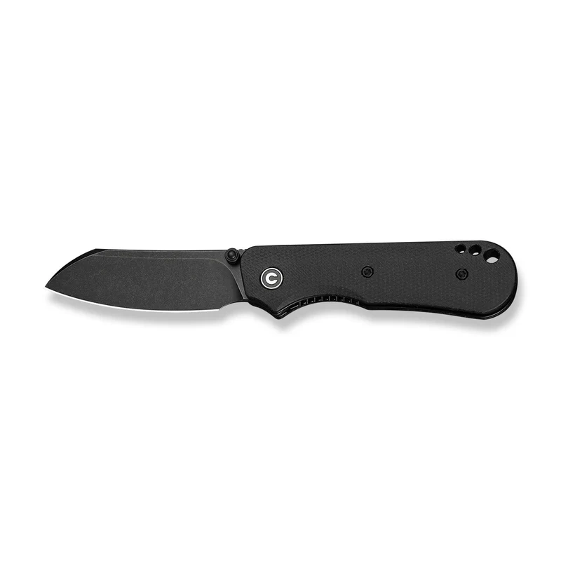 Crabby Black Canvas Micarta, Black Stonewashed – kompaktowy nóż składany EDC zaprojektowany przez Kena Oniona Jr.. Ergonomiczna rękojeść z Micartyi głownia typu sheepsfoot ze stali 14C28N oferują trwałość, wygodę i precyzję w nowoczesnym wydaniu. - LifeGun.pl Nóż składany Civivi Crabby Black Canvas Micarta, Black Stonewashed 14C28N by Ken Onion Jr. (C24055-3)-7
