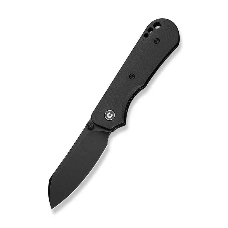 Crabby Black Canvas Micarta, Black Stonewashed – kompaktowy nóż składany EDC zaprojektowany przez Kena Oniona Jr.. Ergonomiczna rękojeść z Micartyi głownia typu sheepsfoot ze stali 14C28N oferują trwałość, wygodę i precyzję w nowoczesnym wydaniu. - LifeGun.pl Nóż składany Civivi Crabby Black Canvas Micarta, Black Stonewashed 14C28N by Ken Onion Jr. (C24055-3)-2
