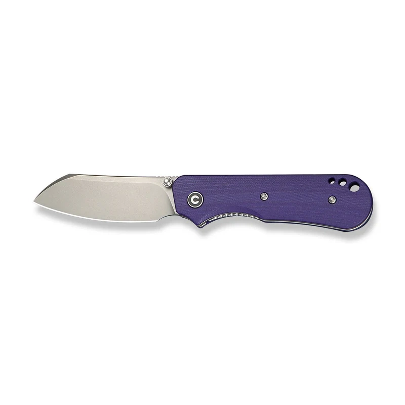 Crabby Purple G10, Stonewashed kompaktowy nóż składany EDC zaprojektowany przez Kena Oniona Jr.. Ergonomiczna rękojeść z G10 i głownia typu sheepsfoot ze stali 14C28N oferują trwałość, wygodę i precyzję w nowoczesnym, taktycznym wydaniu. - LifeGun.pl Nóż składany Civivi Crabby Purple G10, Stonewashed 14C28N by Ken Onion Jr. (C24055-2)-7