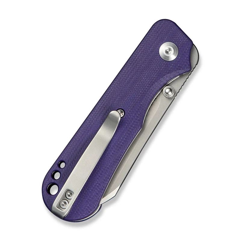 Crabby Purple G10, Stonewashed kompaktowy nóż składany EDC zaprojektowany przez Kena Oniona Jr.. Ergonomiczna rękojeść z G10 i głownia typu sheepsfoot ze stali 14C28N oferują trwałość, wygodę i precyzję w nowoczesnym, taktycznym wydaniu. - LifeGun.pl Nóż składany Civivi Crabby Purple G10, Stonewashed 14C28N by Ken Onion Jr. (C24055-2)-5