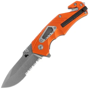 Nóż składany ratowniczy BlackFox Demand Orange Aluminium, Stonewashed D2 (BF-784 OR)-1