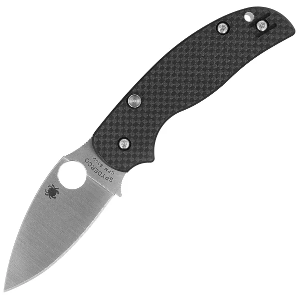 Nóż składany Spyderco Sage 6 Black Carbon Fiber/G10, Satin CPM S30V by Sal Glesser (C123CFBCLP)-1