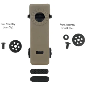 Mocowanie na pas ESP Roto 360° Belt / MOLLE Clip, zapinane - Khaki (UBC-02 KH)-2