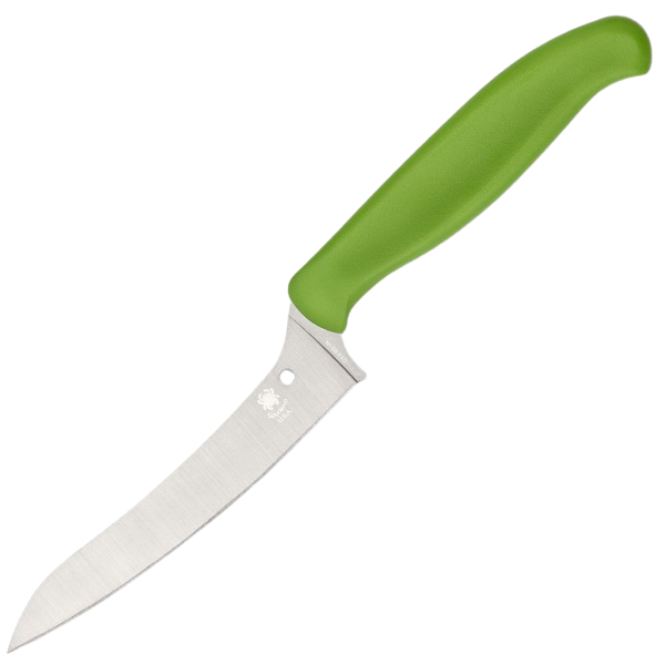 Nóż kuchenny Spyderco Z-Cut Pointed Tip Green Polypropylene, Satin CTS BD1N (K14PGN)-1