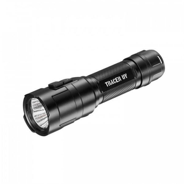 Mactronic - Latarka taktyczna Tracer UV z akumulatorem 18650 3400 mAh - 1000 lumenów - Białe / UV - THH0125-1