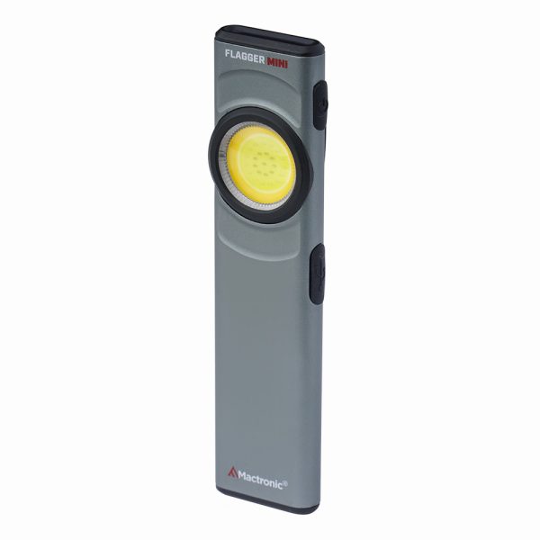Mactronic - Latarka kątowa Flagger Mini - 500lm - Akumulator 3,7V 450mAh - USB-C - Magnes - Szary - PHH0134-1