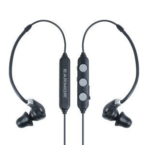 Earmor - Aktywne ochronniki słuchu M200T - NRR 26 dB - Bluetooth 5.4 - Czarne - M200T-GY-1