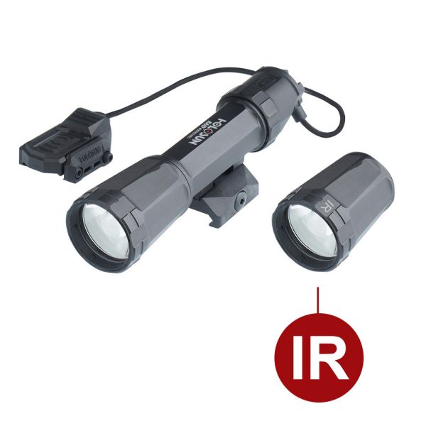 Holosun - Night RAIDer - Latarka na broń RAID IR - Picatinny/M-LOK - IPX8 - Czarna - RAID z głowicą LED IR-1