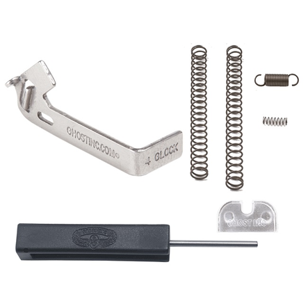 Zestaw Evo Elite 3.5 Complete Trigger Kit zawiera, przerywacz Evo Elite 3.5/1.58 kg, sprężynę spustu 6.0 lb, sprężynę iglicy 4.0 lb, sprężynę iglicy 6.0 lb oraz osłabioną sprężynę blokady iglicy. - LifeGun.pl Zestaw Evo Elite 35 + narzędzia do Glock GEN 1 5