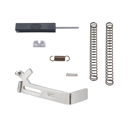 Zestaw Rocket 3.5 Complete Trigger Kit zawiera, przerywacz Evo Elite 3.5/1.58 kg, sprężynę spustu 6.0 lb, sprężynę iglicy 4.0 lb, sprężynę iglicy 6.0 lb oraz osłabioną sprężynę blokady iglicy. - LifeGun.pl Zestaw Rocket 35 + narzędzia do Glock GEN 1 5