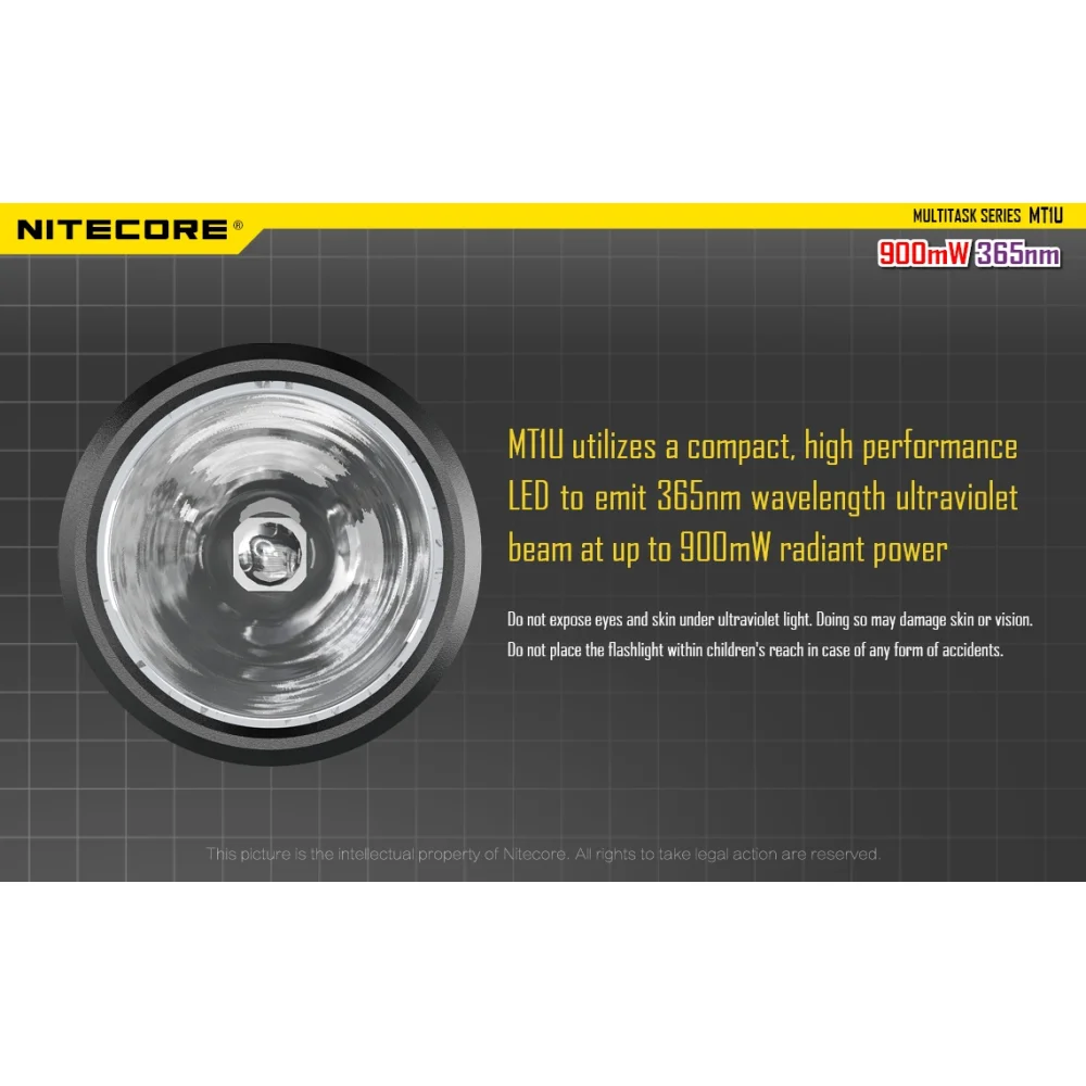 Latarka UV Nitecore MT1U 7 Latarka UV Nitecore MT1U