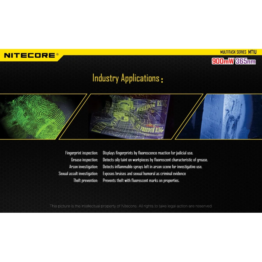 Latarka UV Nitecore MT1U 10 Latarka UV Nitecore MT1U