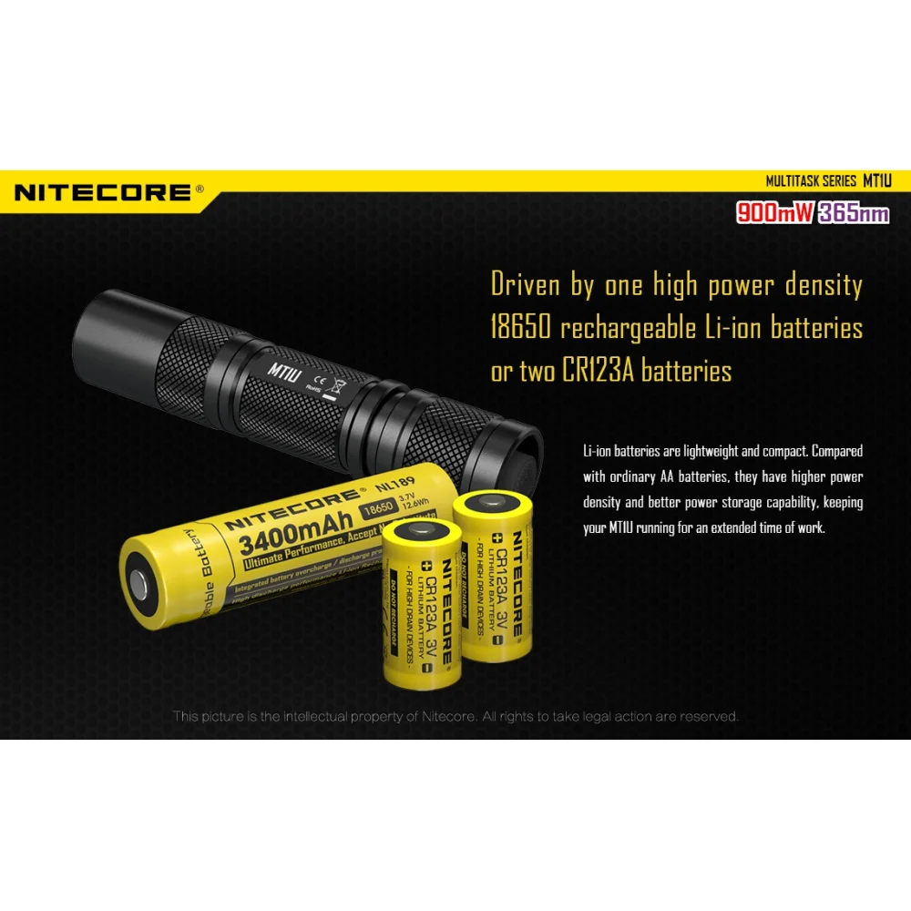 Latarka UV Nitecore MT1U 11 Latarka UV Nitecore MT1U