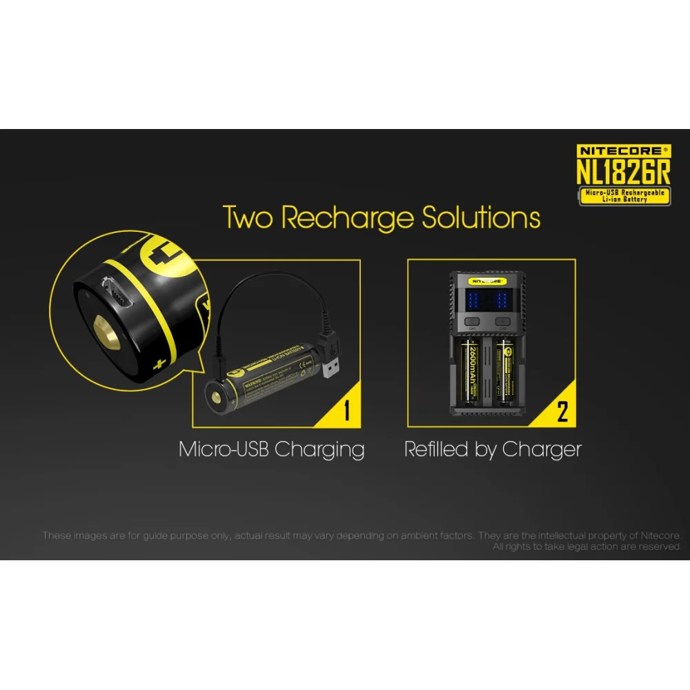 Akumulator Nitecore 18650 Micro USB NL1826R 2600mAh 4 Akumulator Nitecore 18650 Micro USB NL1826R 2600mAh