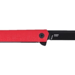 NÓŻ CRKT 7097RK - CEO FLIPPER RED/BLACK BLADE-1