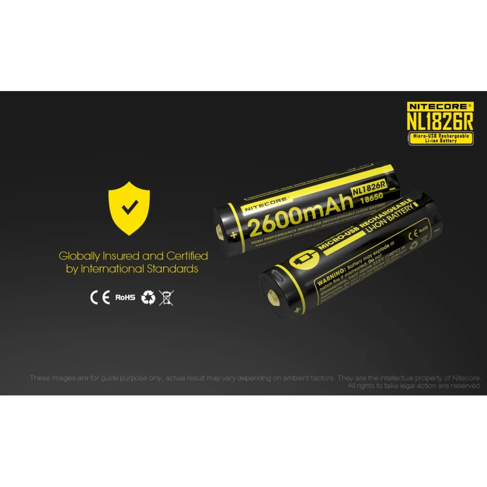 Akumulator Nitecore 18650 Micro USB NL1826R 2600mAh 11 Akumulator Nitecore 18650 Micro USB NL1826R 2600mAh