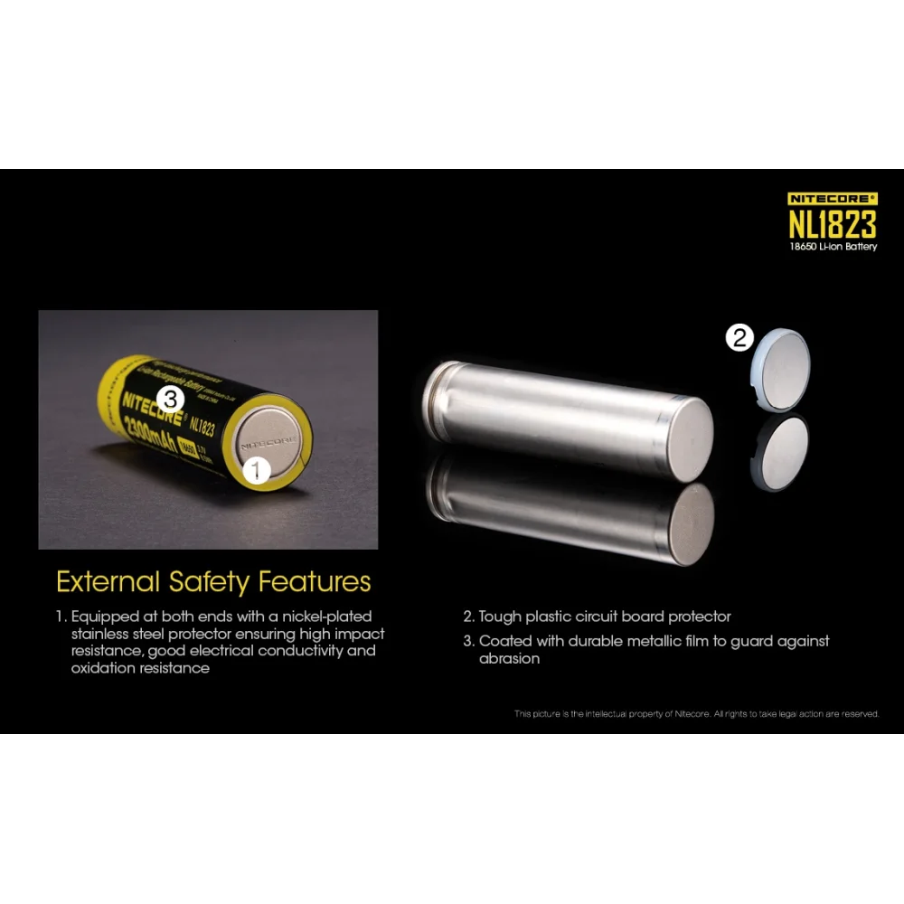 Akumulator Nitecore 18650 NL1823 2300mAh 5 Akumulator Nitecore 18650 NL1823 2300mAh